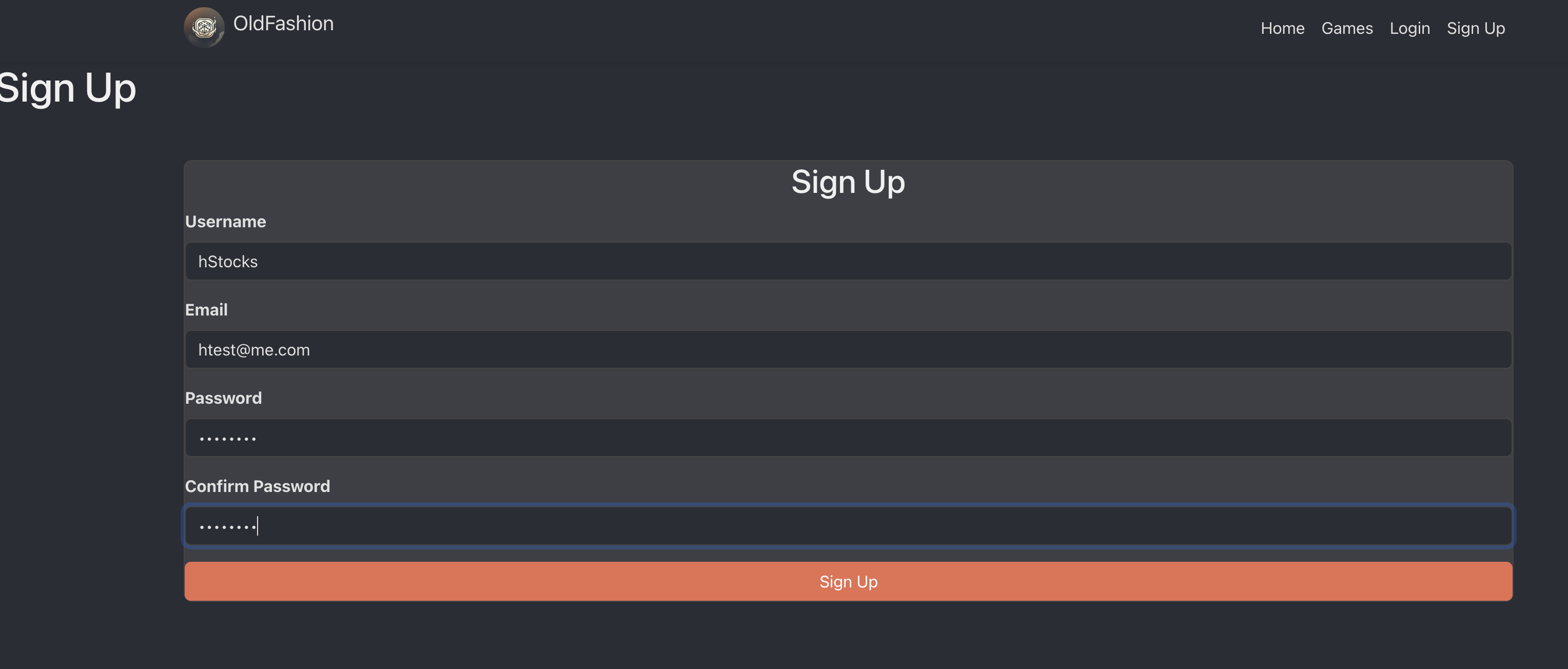 Sign Up